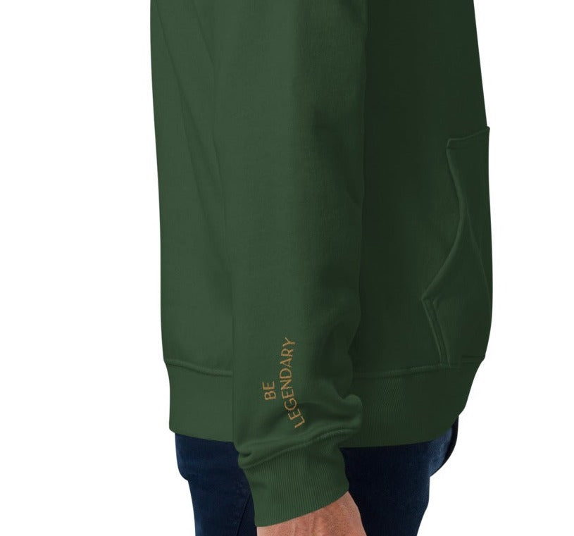 Lone Dragon (Embroidered) - Organic hoodie