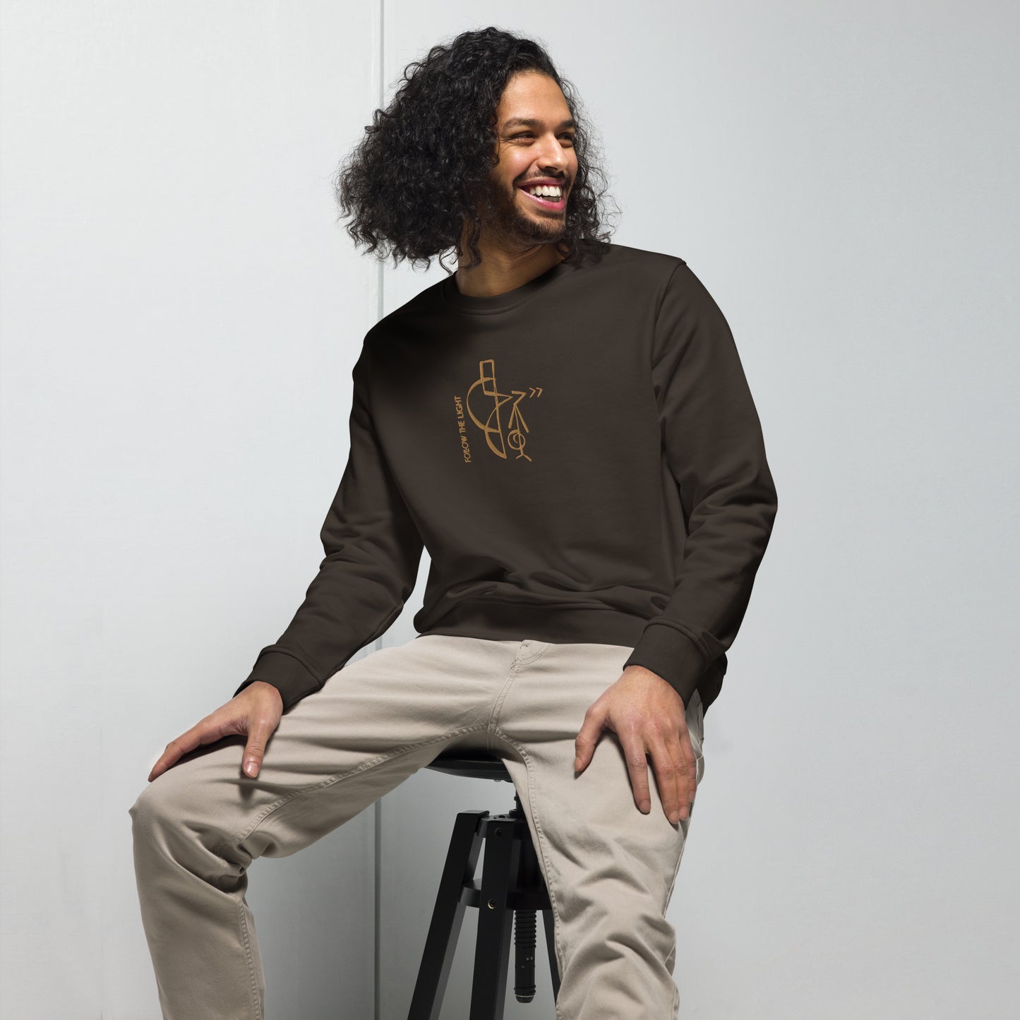 Follow the Light (Embroidered) - Organic Hoodie