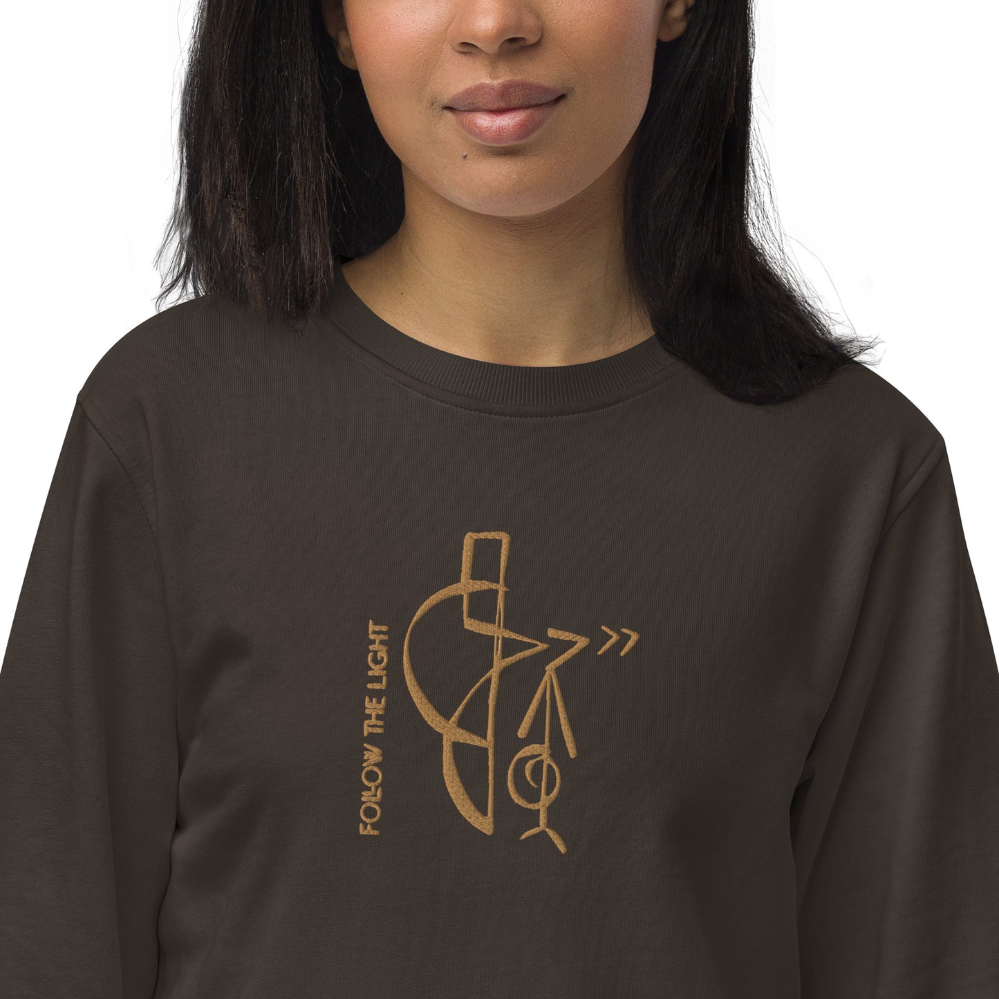 Follow the Light (Embroidered) - Organic Hoodie