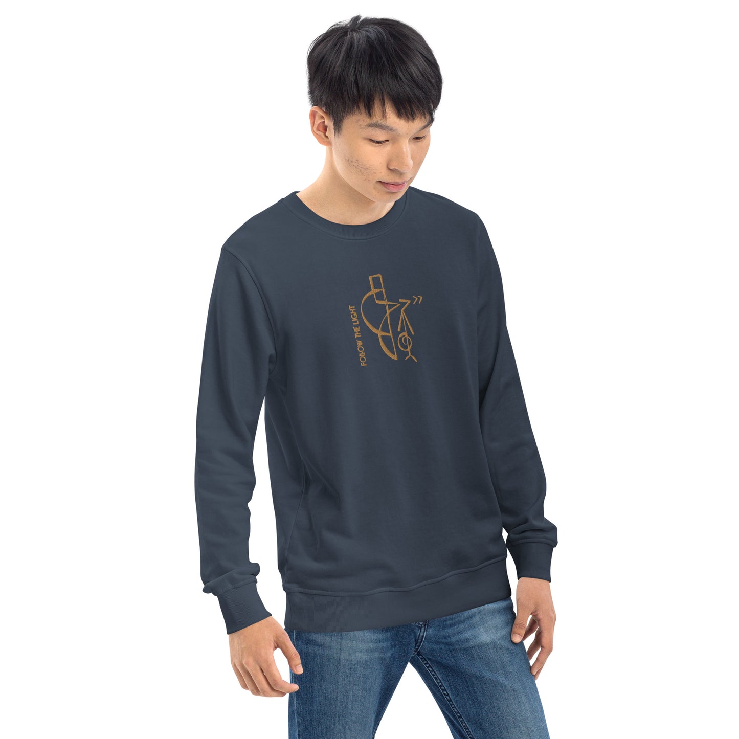 Follow the Light (Embroidered) - Organic Hoodie