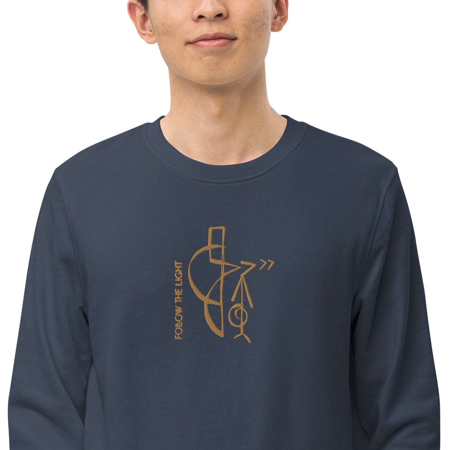 Follow the Light (Embroidered) - Organic Hoodie